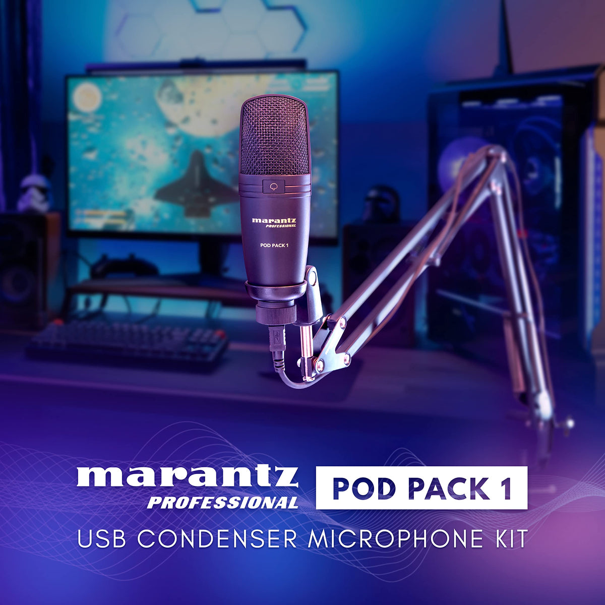 USB Microphone with Boom Arm E228