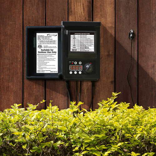 200watt Low-Voltage Weatherproof Transformer with Photo Sensor R6497