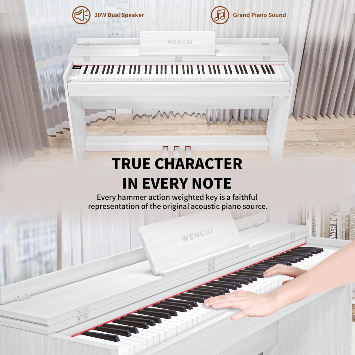 88 Key Fully Weighted Digital Piano U3961