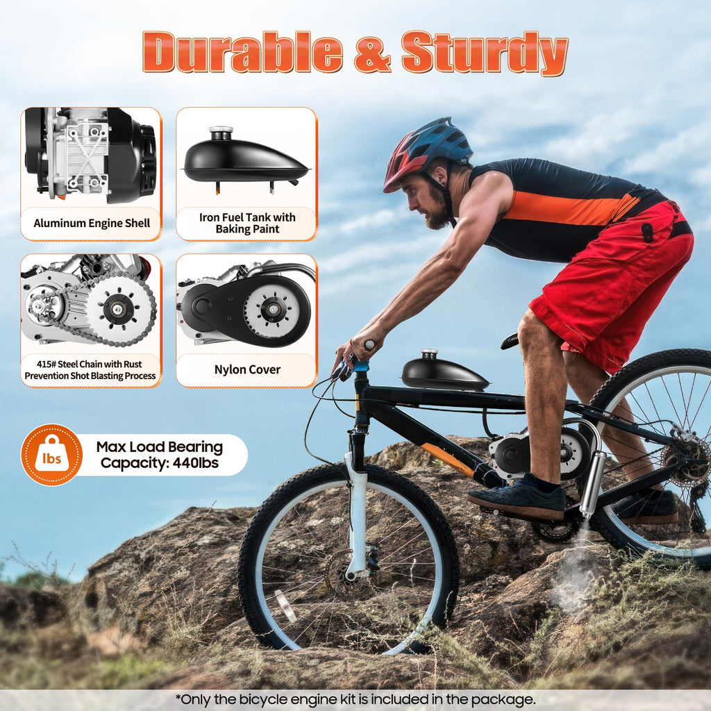 100CC 4 Stroke Bicycle Engine Kit with Chain Drive Y3284