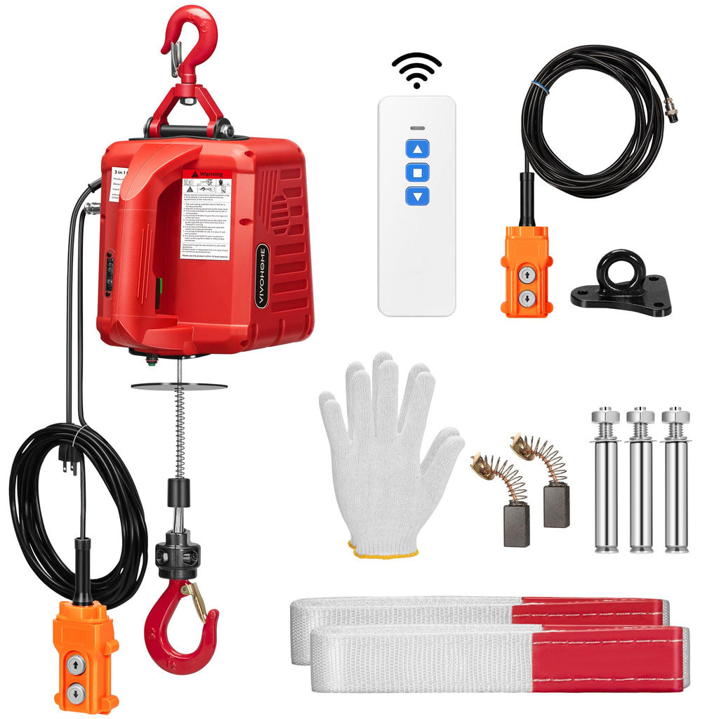3in1 Electric Hoist Winch 1540lbs K215022