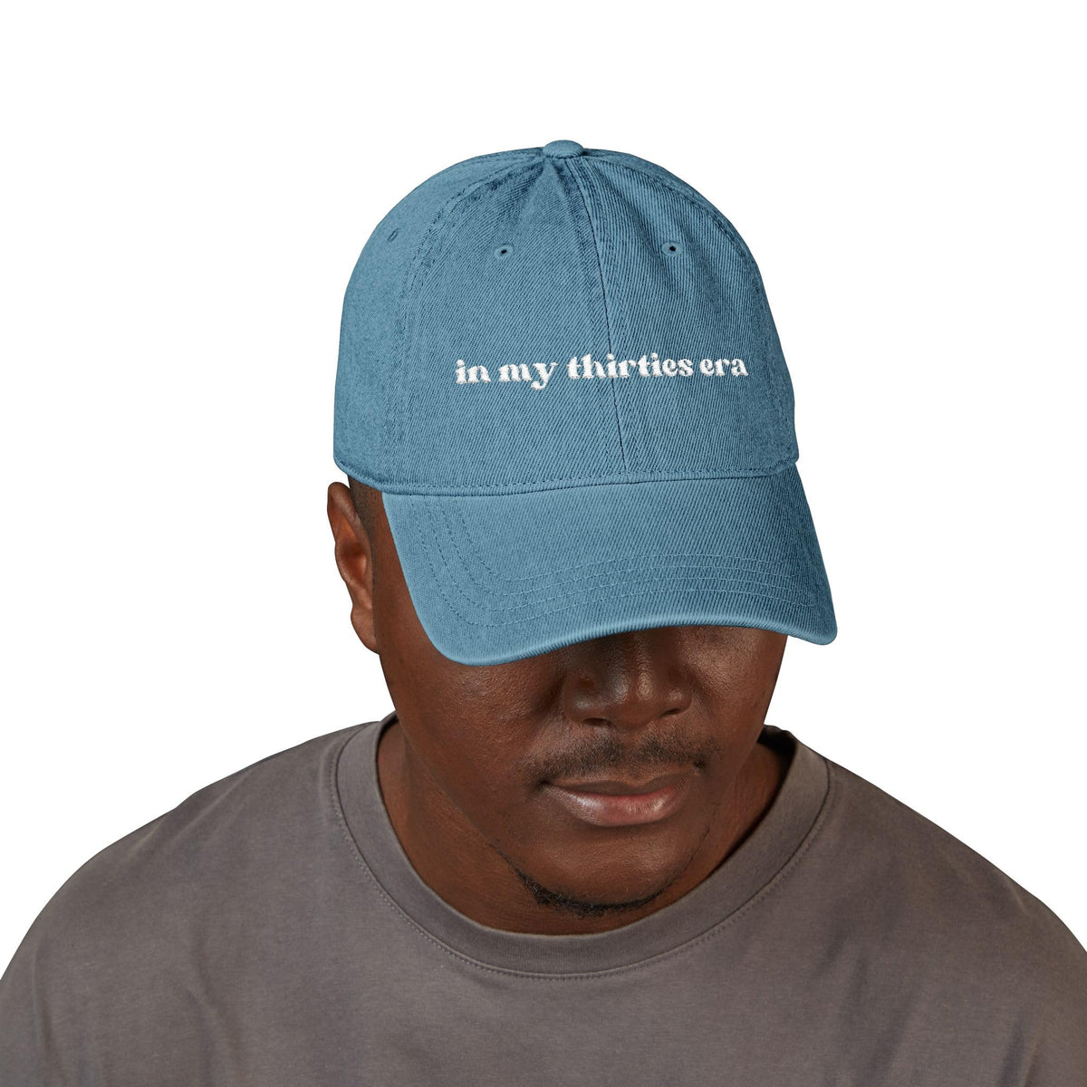 Embroidered Denim Hat E3098