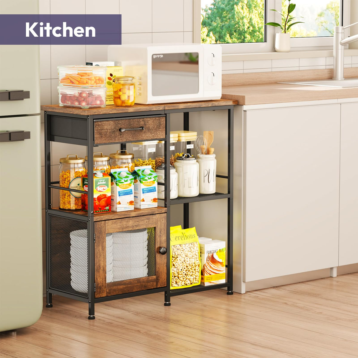 Coffee Bar Cabinet with Drawers S350