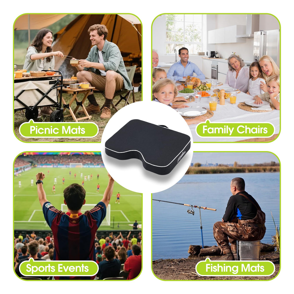 Dual-Layer Foam Breathable Waterproof Stadium Cushion I956