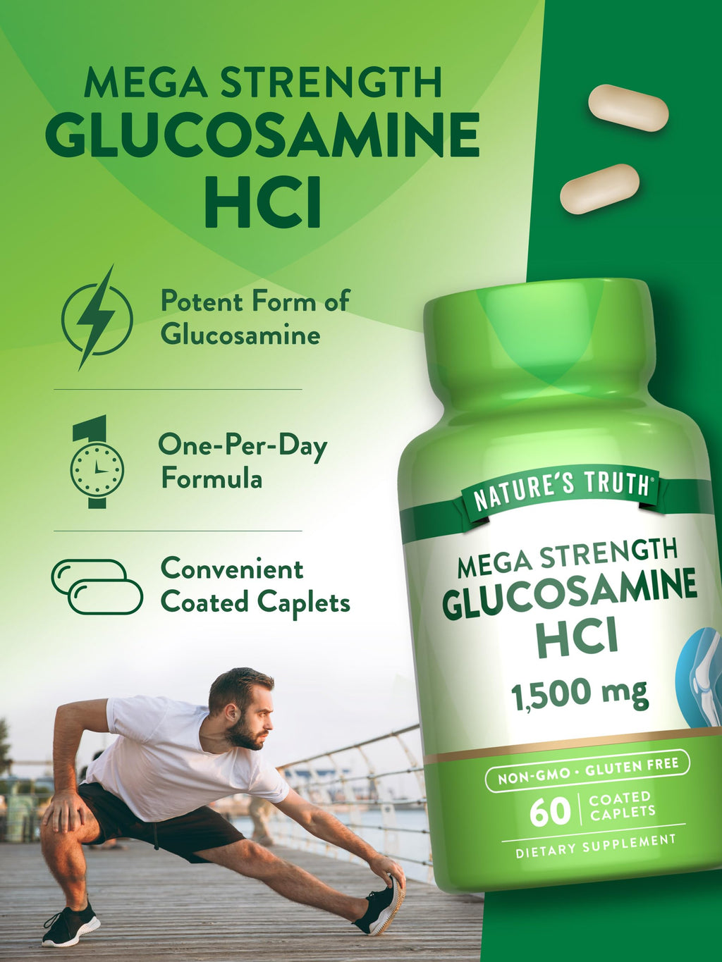 Glucosamine HCI 1500mg 60 Caplets K151