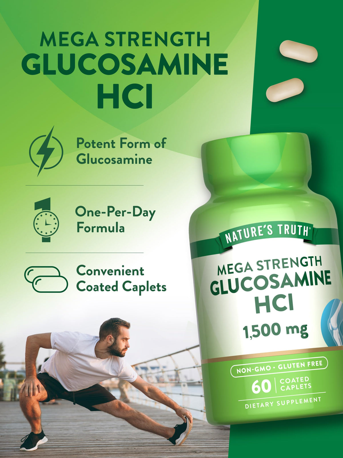 Glucosamine HCI 1500mg 60 Caplets K151