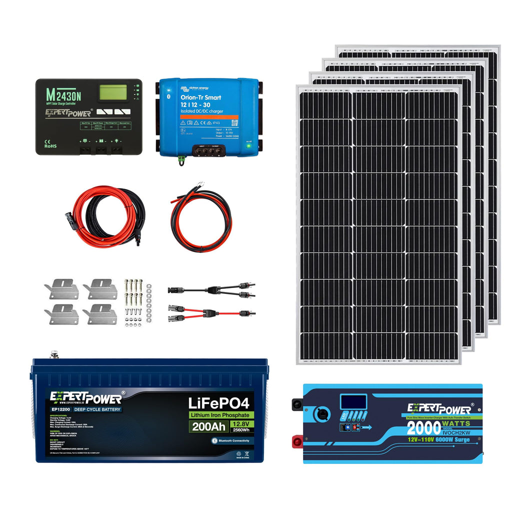 12V 200Ah LiFePO4 400W Solar Panel Kit Z5521