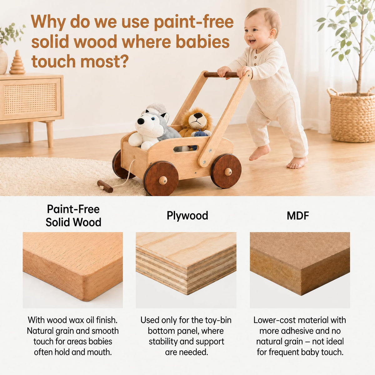 Wooden Baby Walker J503