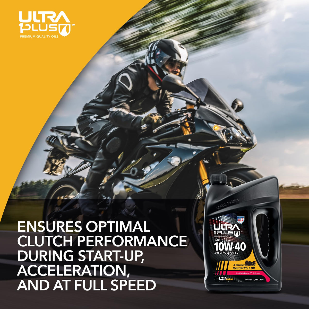 10W-40 Synthetic Blend Motorcycle Oil 1 Gallon Y8333