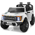 White 24V 2 Seater Kids Ride on Truck with Parent Remote Control R6060