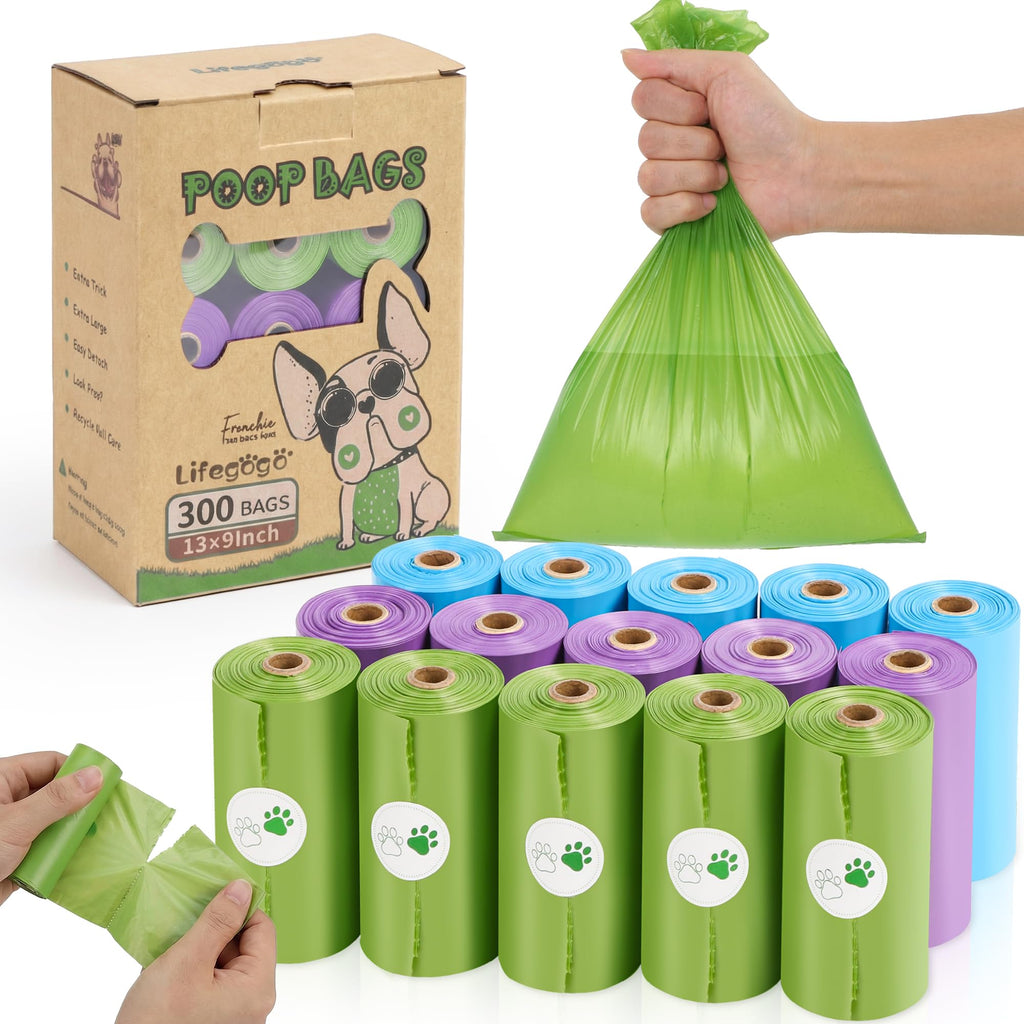 Extra Thick Leak Proof Unscented Dog Poop Bags 300 Count Z50188