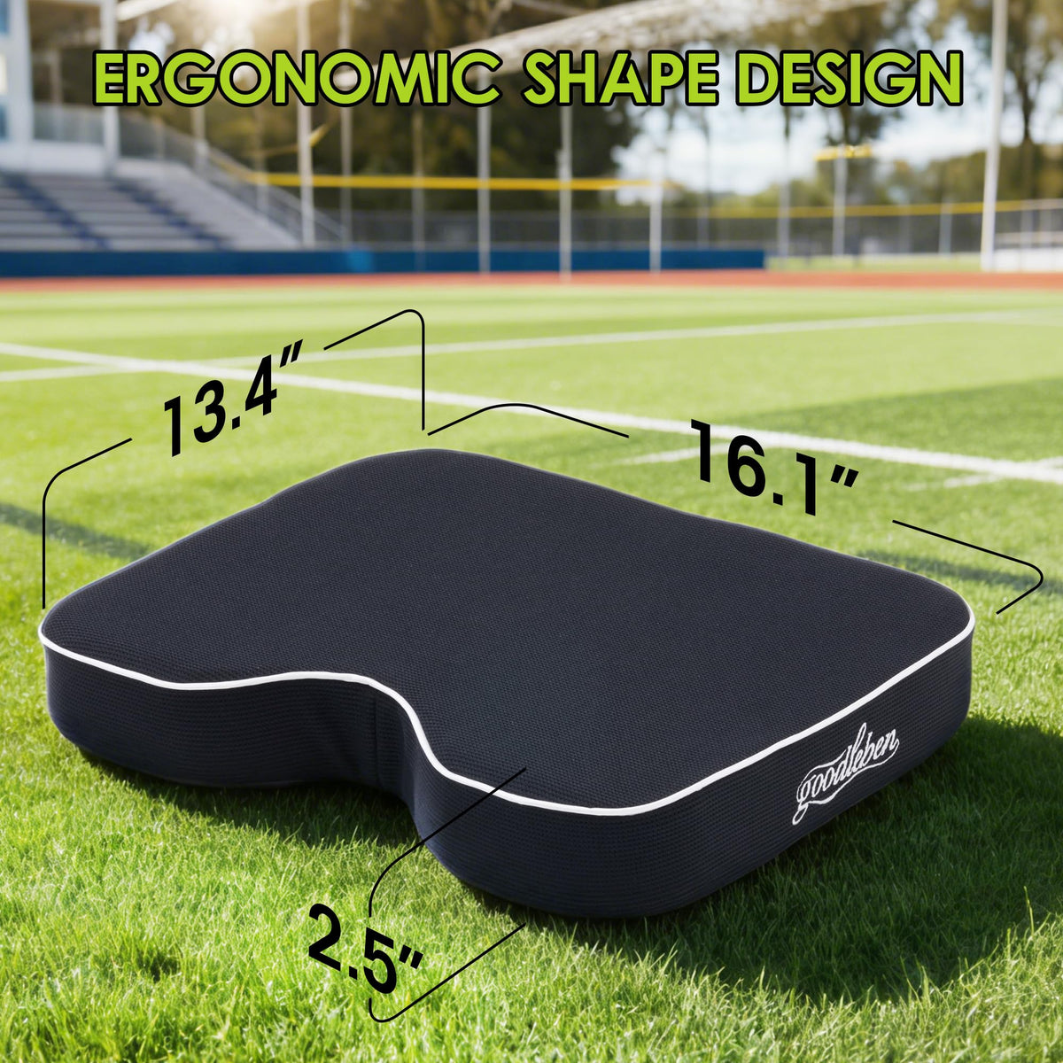 Dual-Layer Foam Breathable Waterproof Stadium Cushion I956