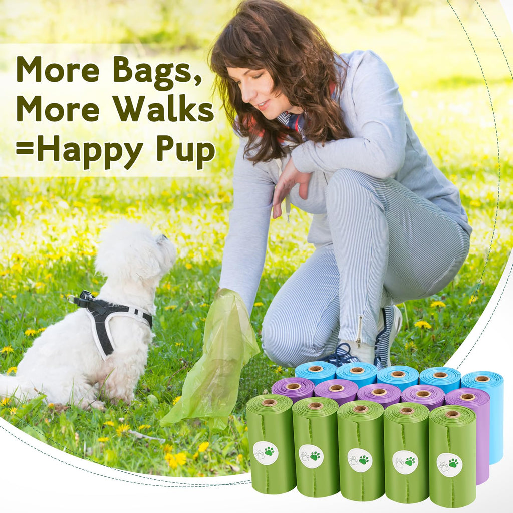 Extra Thick Leak Proof Unscented Dog Poop Bags 300 Count Z50188