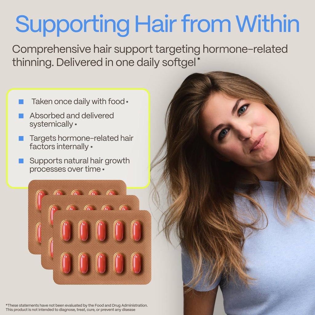 DHT Blocker Hair Growth Supplement with Saw Palmetto & Pumpkin Seed Oil E768