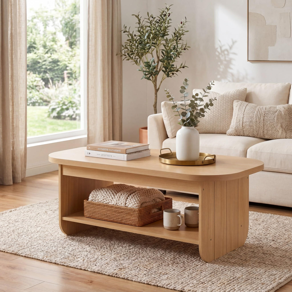 47” Oval Coffee Table D518