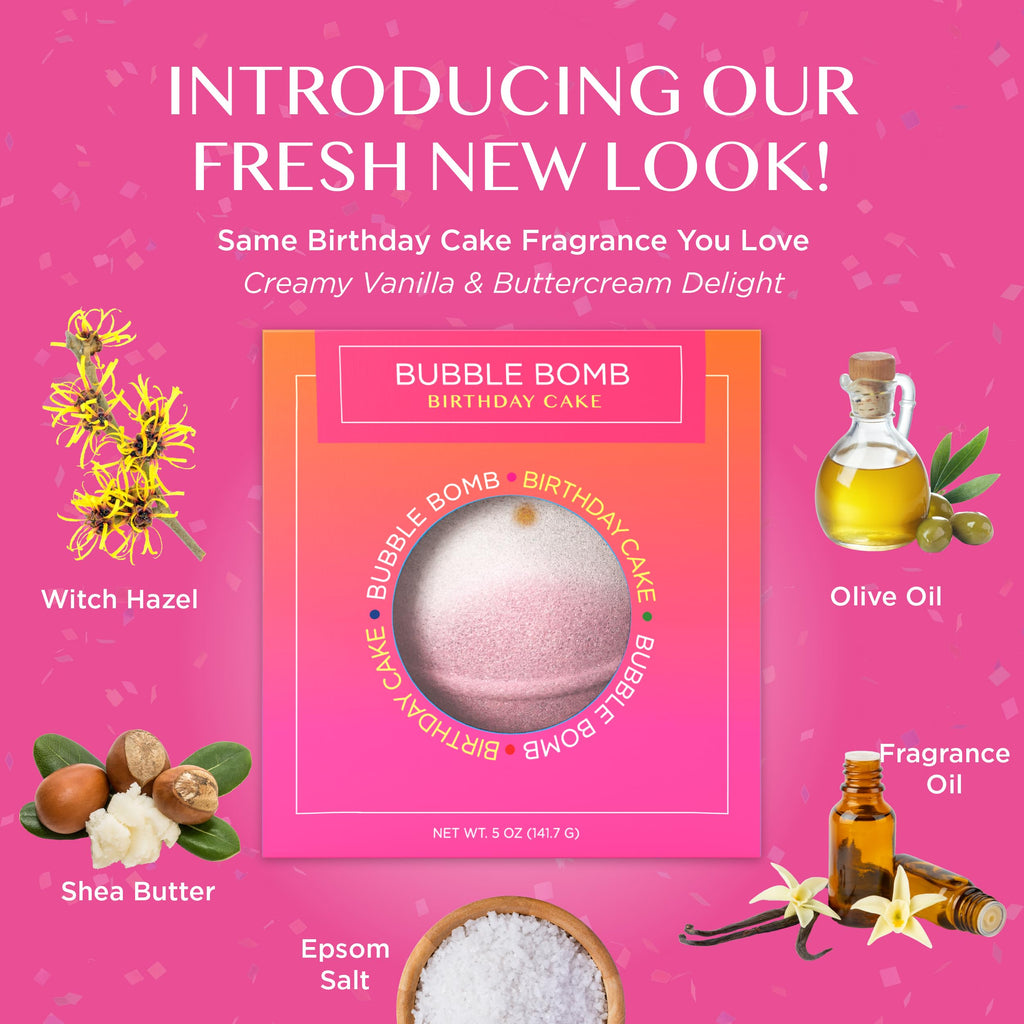 Birthday Cake Bath Bombs 1 Pack O821335