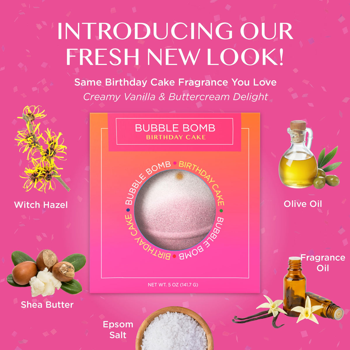 Birthday Cake Bath Bombs 1 Pack O821335
