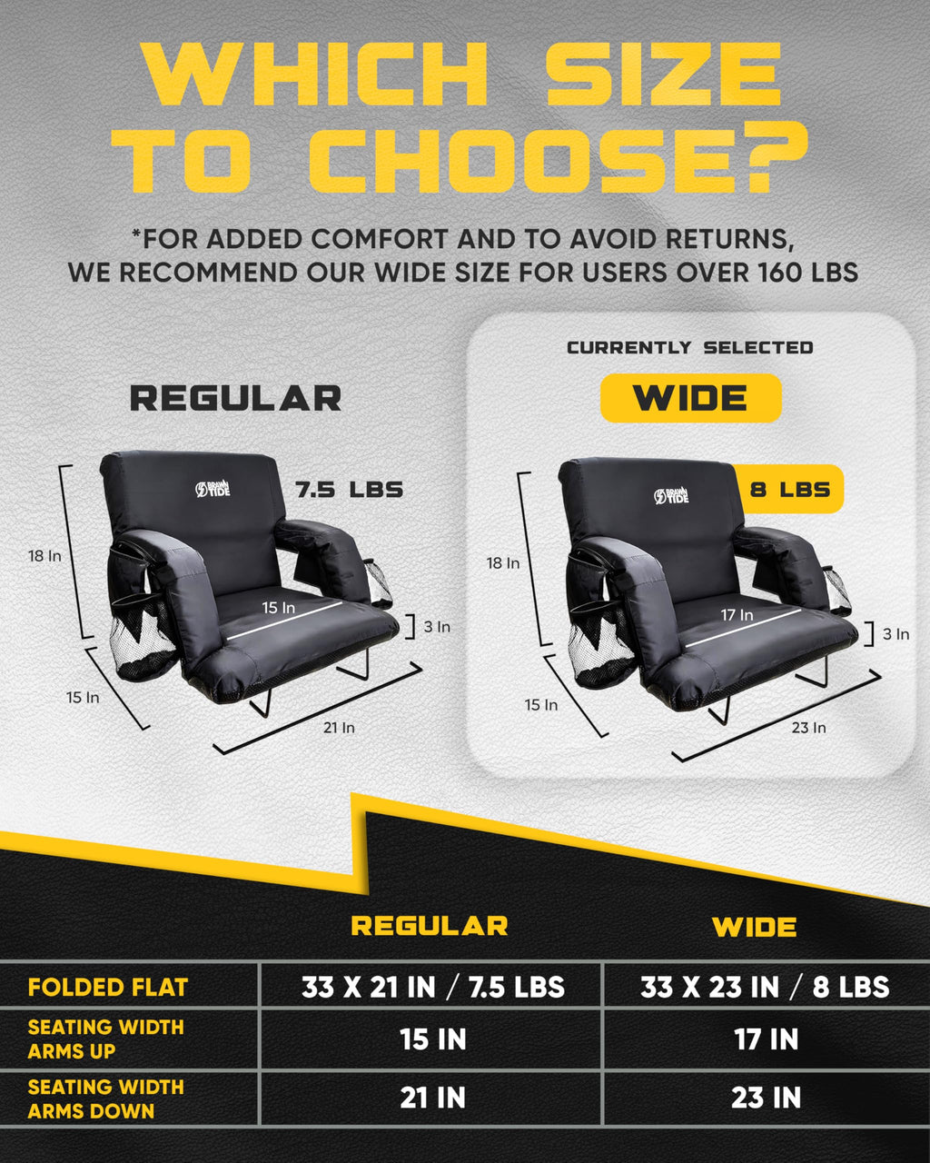 Stadium Seat with Back Support S27976