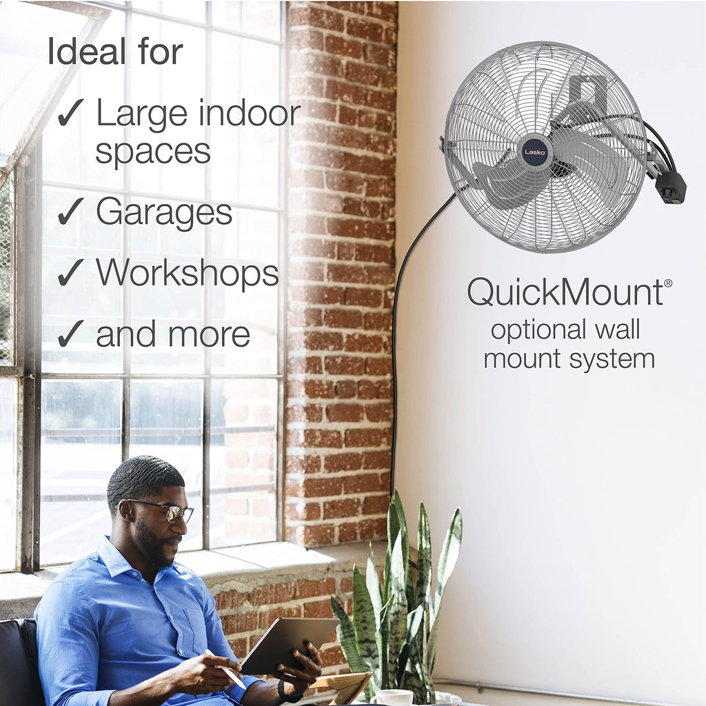 20" Silver High Velocity Wall Mount Fan X78857