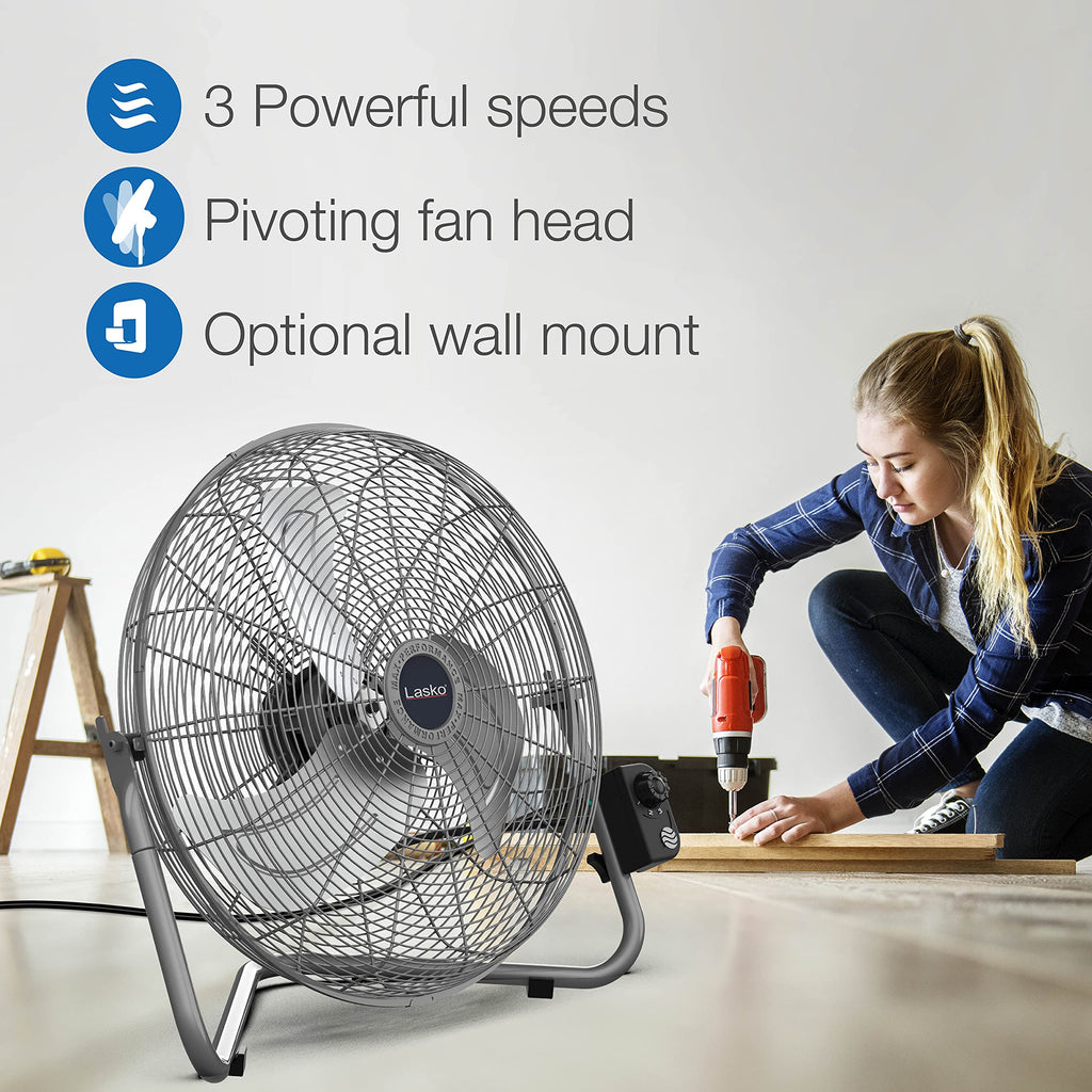 20" Silver High Velocity Wall Mount Fan X78857