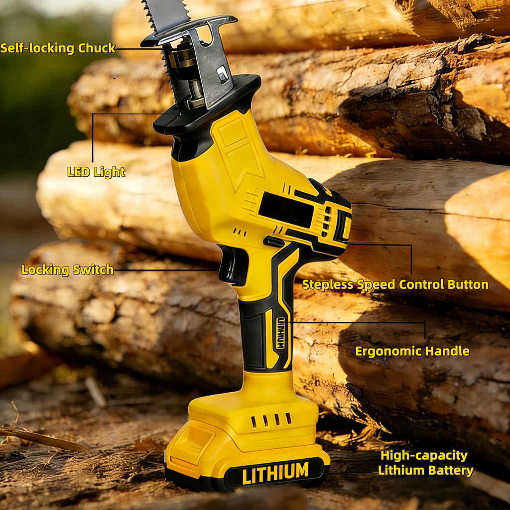Cordless Reciprocating Saw 0-3500 SPM Variable Speed with 4 Blades Kit L67986