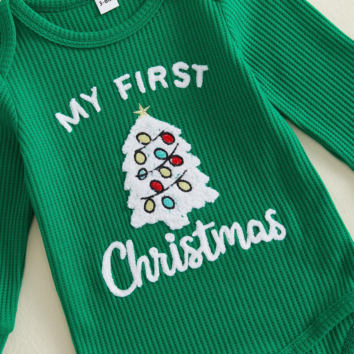 Christmas Baby Boy Outfit Romper Pants Hat Set 0-12M C193